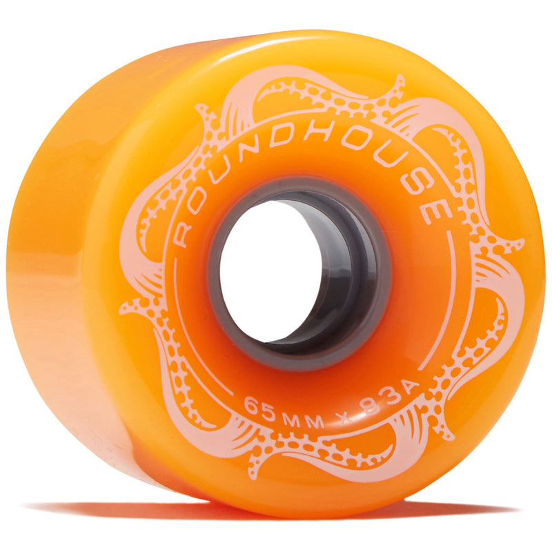 Carver Roundhouse Slick 83a Longboard Wheels - Orange Glo - 65mm