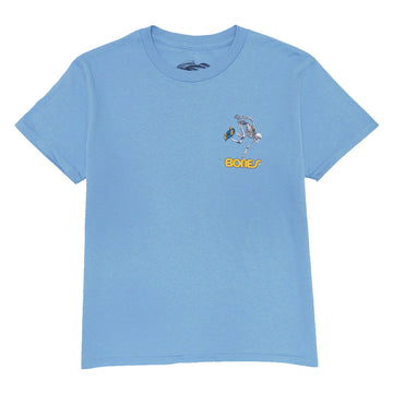 Powell-Peralta Youth Skateboard Skeleton T-Shirt - Carolina Blue