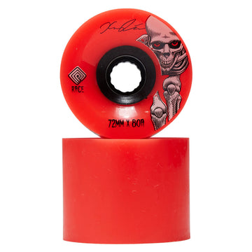 Powell-Peralta Downhill Kevin Reimer 80a Longboard Wheels - Red/Black Hub - 72mm