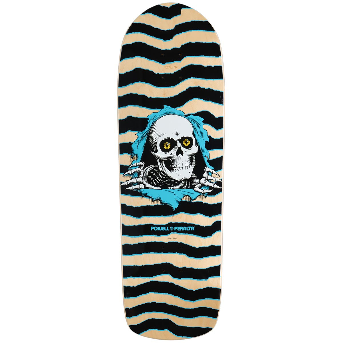 Powell-Peralta Old School Ripper 16 Skateboard Deck - Natural/Blue - 9.89