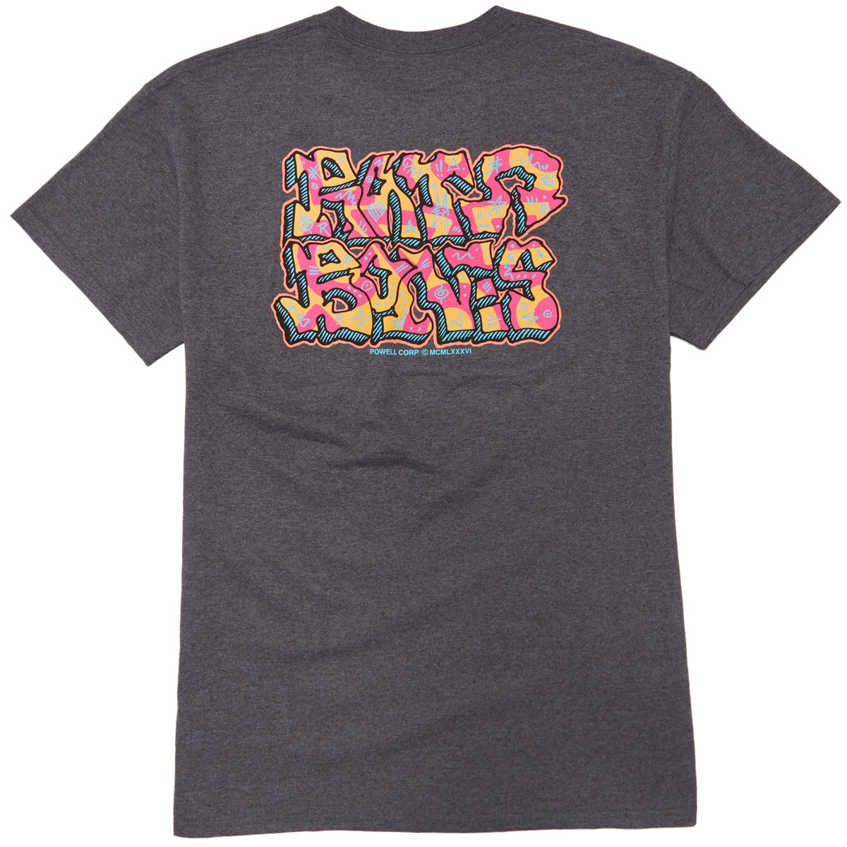 Powell-Peralta Rat Bones Graffiti T-Shirt - Tweed image 1
