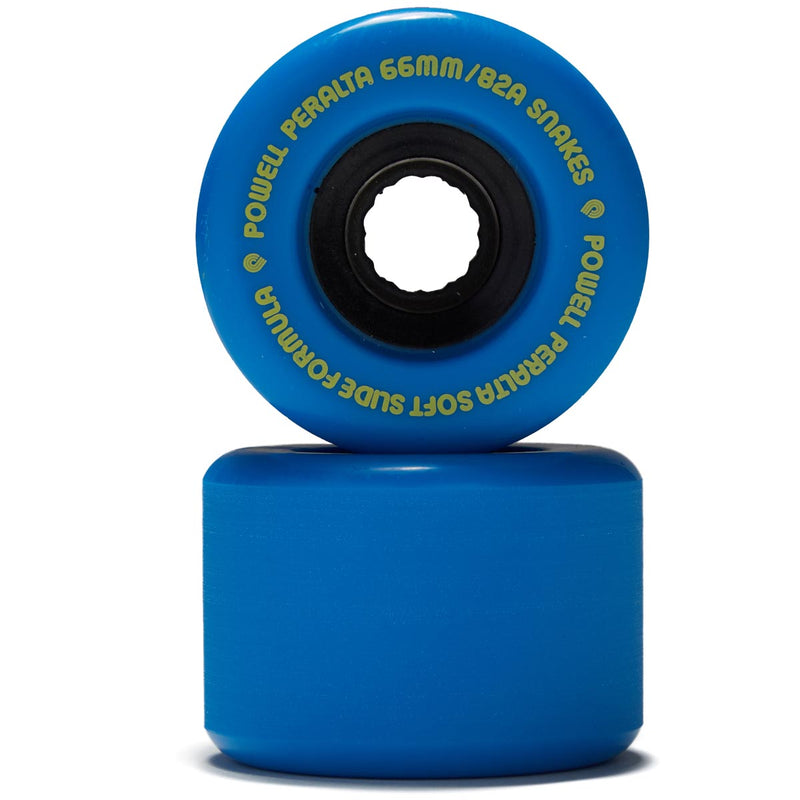 Powell-Peralta Snakes 82A Longboard Wheels - Blue - 66mm