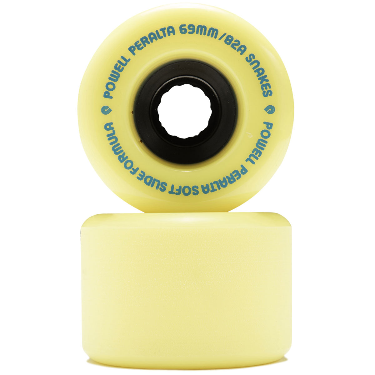 Powell-Peralta Snakes 82A Longboard Wheels - Yellow - 69mm image 2