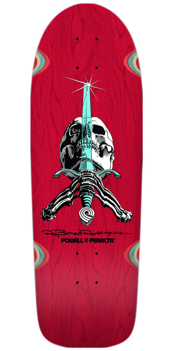 Powell-Peralta Ray Rodriguez OG Skull & Sword 10 Skateboard Deck - Red Stain - 10.00