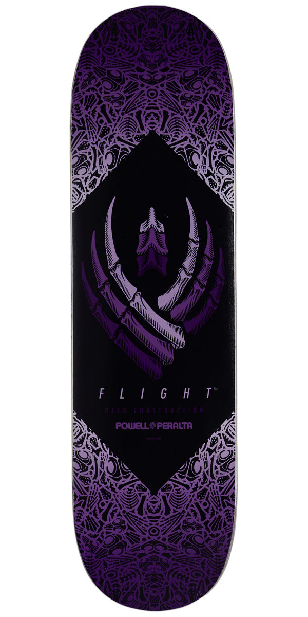 Powell-Peralta Flight Bones Shape 244 Skateboard Deck - Purple - 8.50