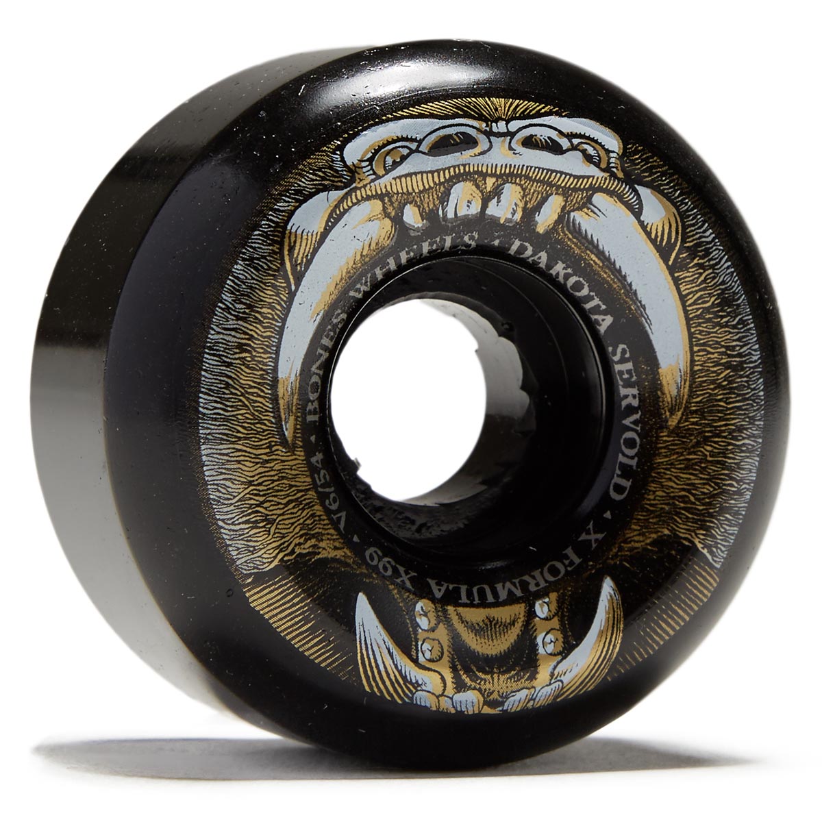 Bones X-Formula Dakota Servold Baboonatic 99a V6 Widecut Skateboard Wheels - Black - 54mm image 1