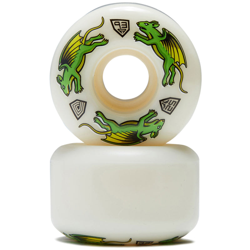 Powell-Peralta Dragon Formula 93a Nano Rat V4 Skateboard Wheels - Off White - 52mm