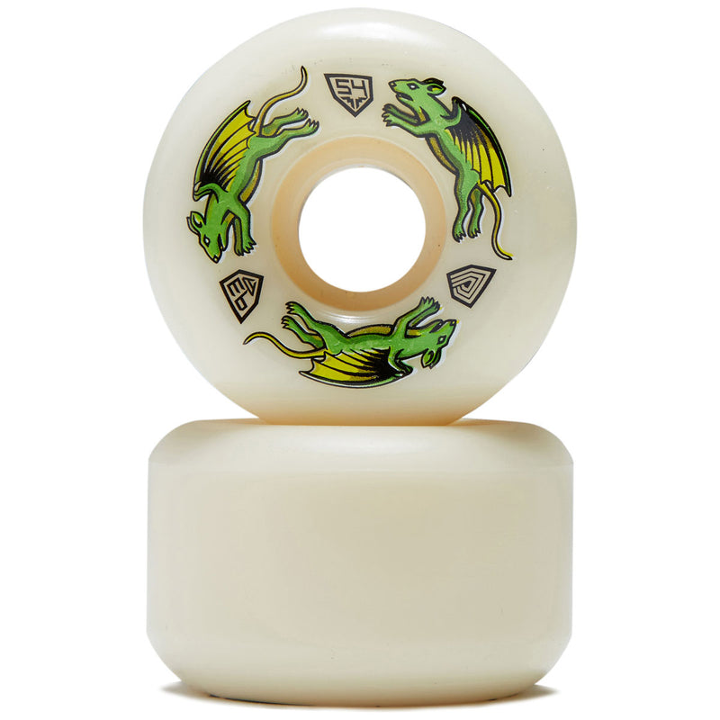 Powell-Peralta Dragon Formula 93a Nano Rat V6 Skateboard Wheels - Off White - 54mm