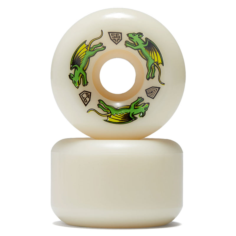 Powell-Peralta Dragon Formula 97a Nano Rat V6 Skateboard Wheels - Off White - 56mm