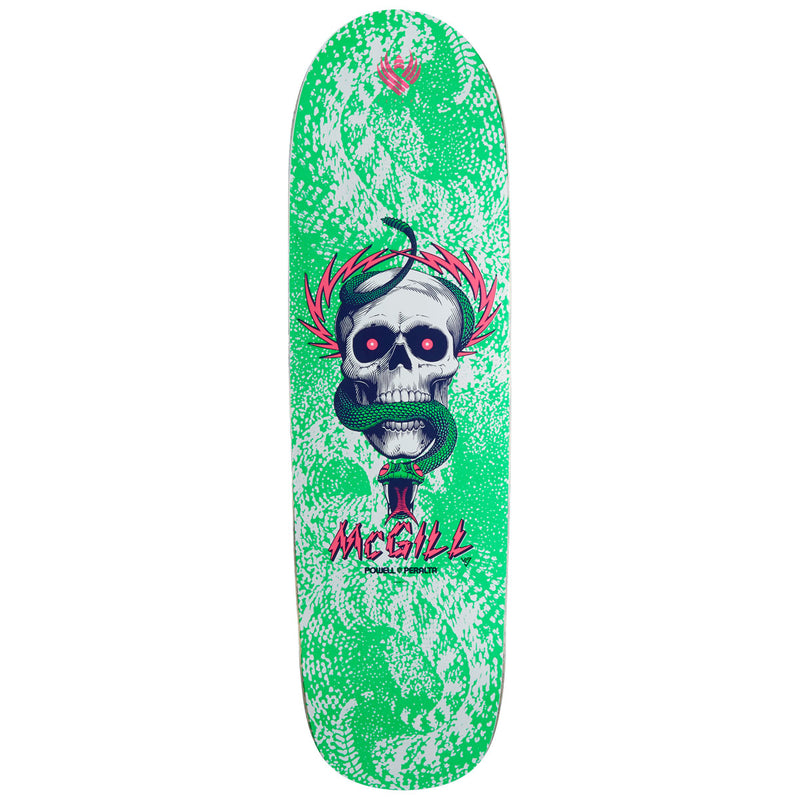 Powell-Peralta Flight Mike McGill Skull & Snake 06 Skateboard Deck - Green/White - 8.97