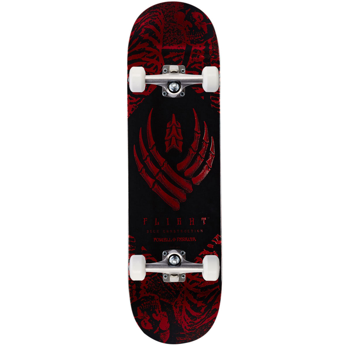 Powell-Peralta Flight Skeleton Skateboard Complete - Red Foil