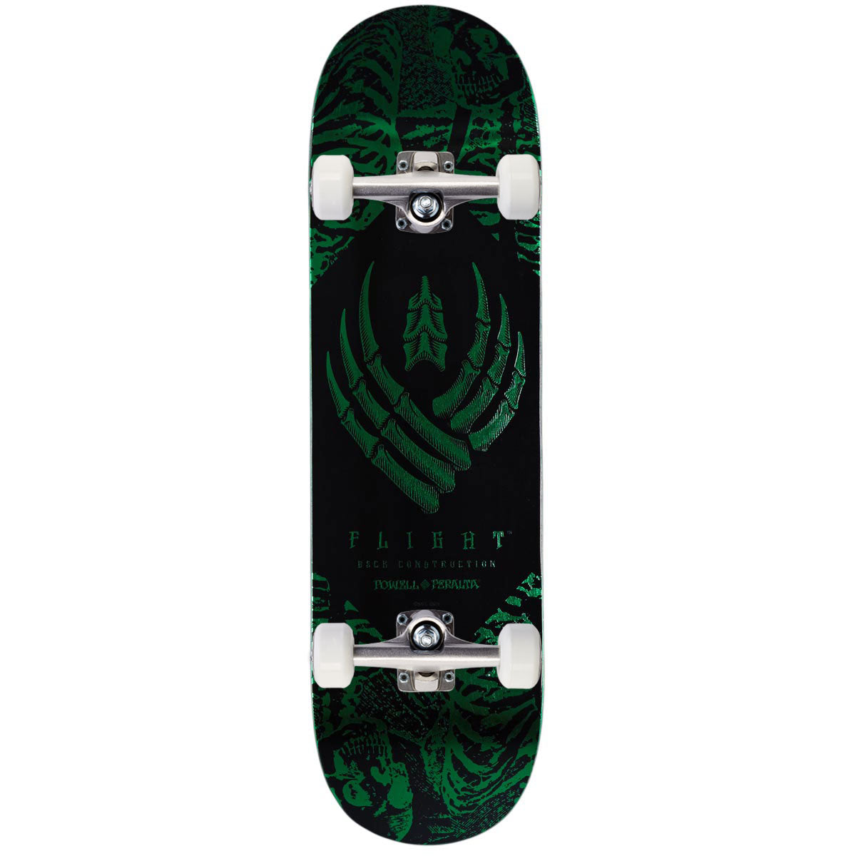 Powell-Peralta Flight Skeleton Skateboard Complete - Green Foil