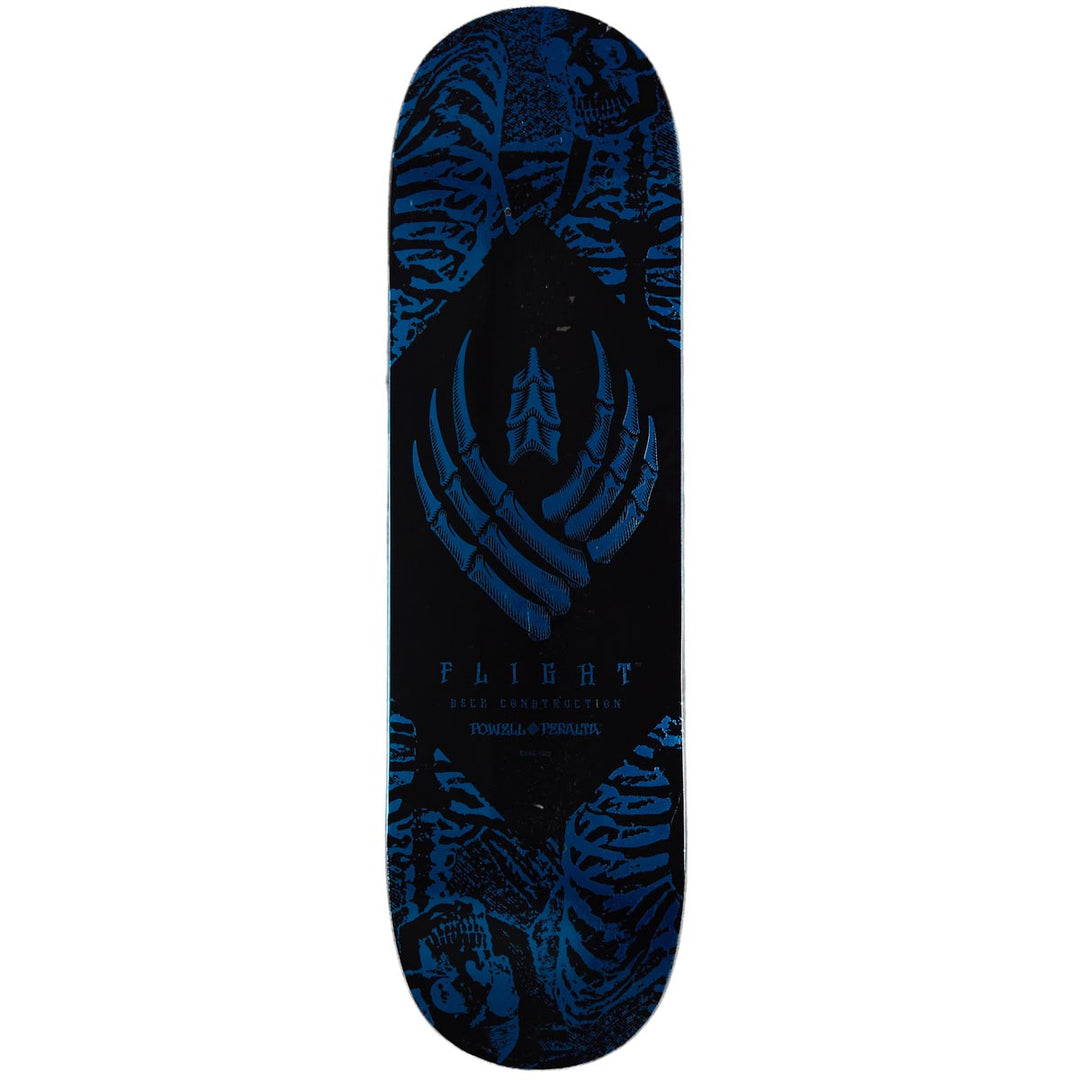 Powell-Peralta Flight Skeleton Skateboard Deck - Blue Foil - 8.75