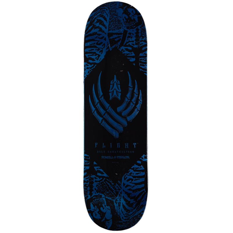 Powell-Peralta Flight Skeleton Skateboard Deck - Blue Foil - 8.75