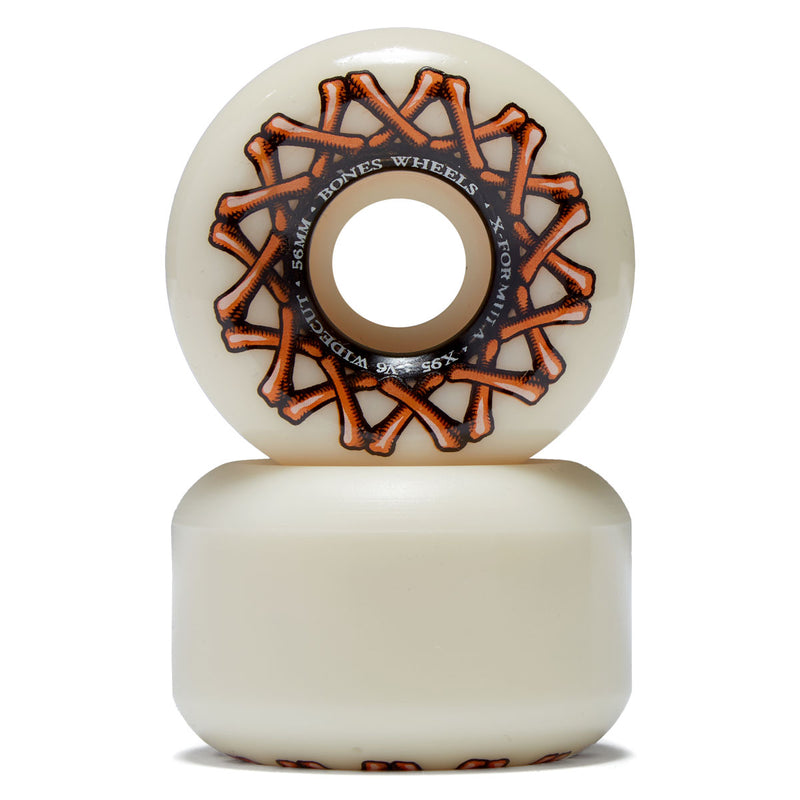 Bones X Formula Wide-Cuts 95a V6 Wide-Cut Skateboard Wheels - 56mm