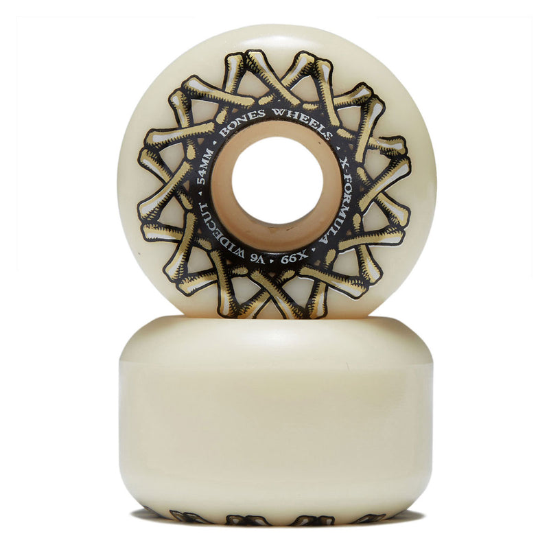 Bones X Formula Widecuts 99a V6 Wide-Cut Skateboard Wheels - 54mm