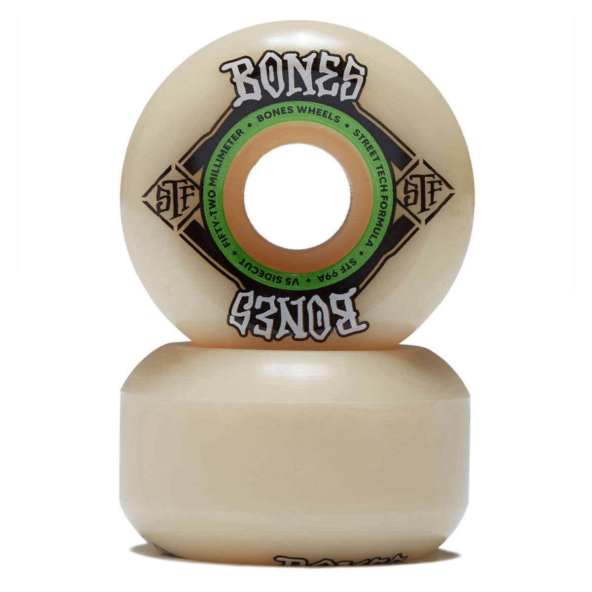 Bones STF Sidecuts 99a V5 Sidecut Skateboard Wheels - 52mm image 2
