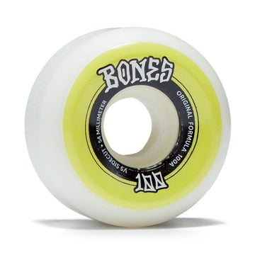 Bones 100s Sidecuts 100a V5 Sidecut Skateboard Wheels - White - 54mm