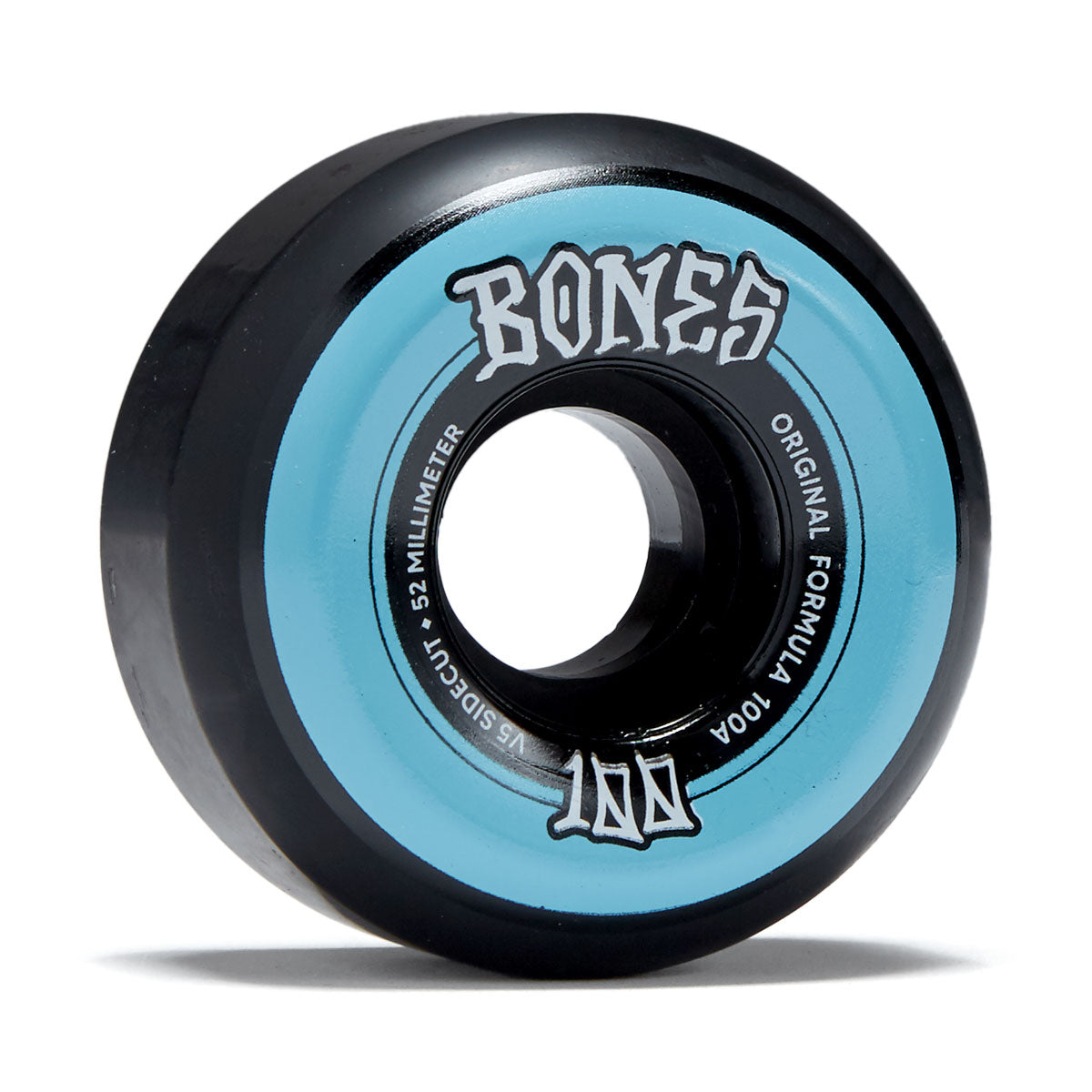 Bones 100s Sidecuts 100a V5 Sidecut Skateboard Wheels - Black - 52mm image 1