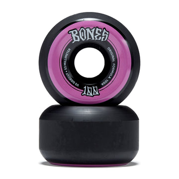 Bones 100s Sidecuts 100a V5 Sidecut Skateboard Wheels - Black - 53mm
