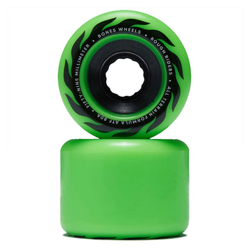 Bones ATF Rough Riders Eternal Flame 80a Skateboard Wheels - Green - 59mm