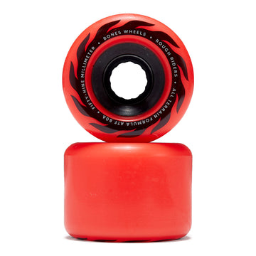 Bones ATF Rough Riders Eternal Flame 80a Skateboard Wheels - Red - 59mm