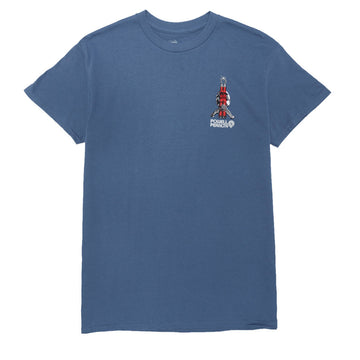 Powell-Peralta Bruce Lee Skull & Numchucks T-Shirt - Indigo Blue