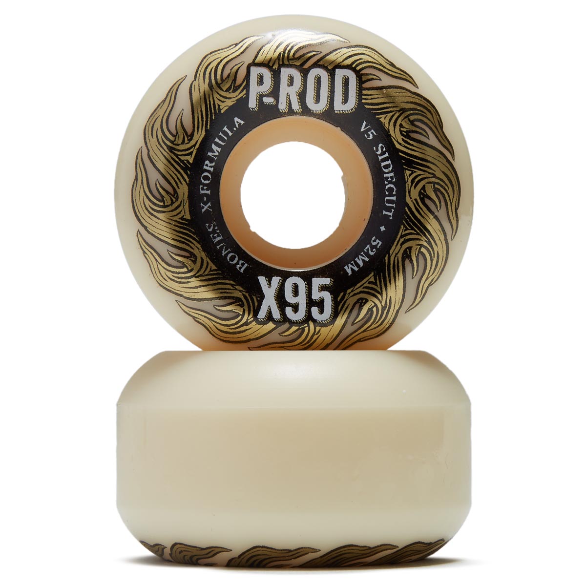 Bones X-Formula Paul Rodriguez P-Rod 95A V5 Sidecut Skateboard Wheels - 52mm image 2