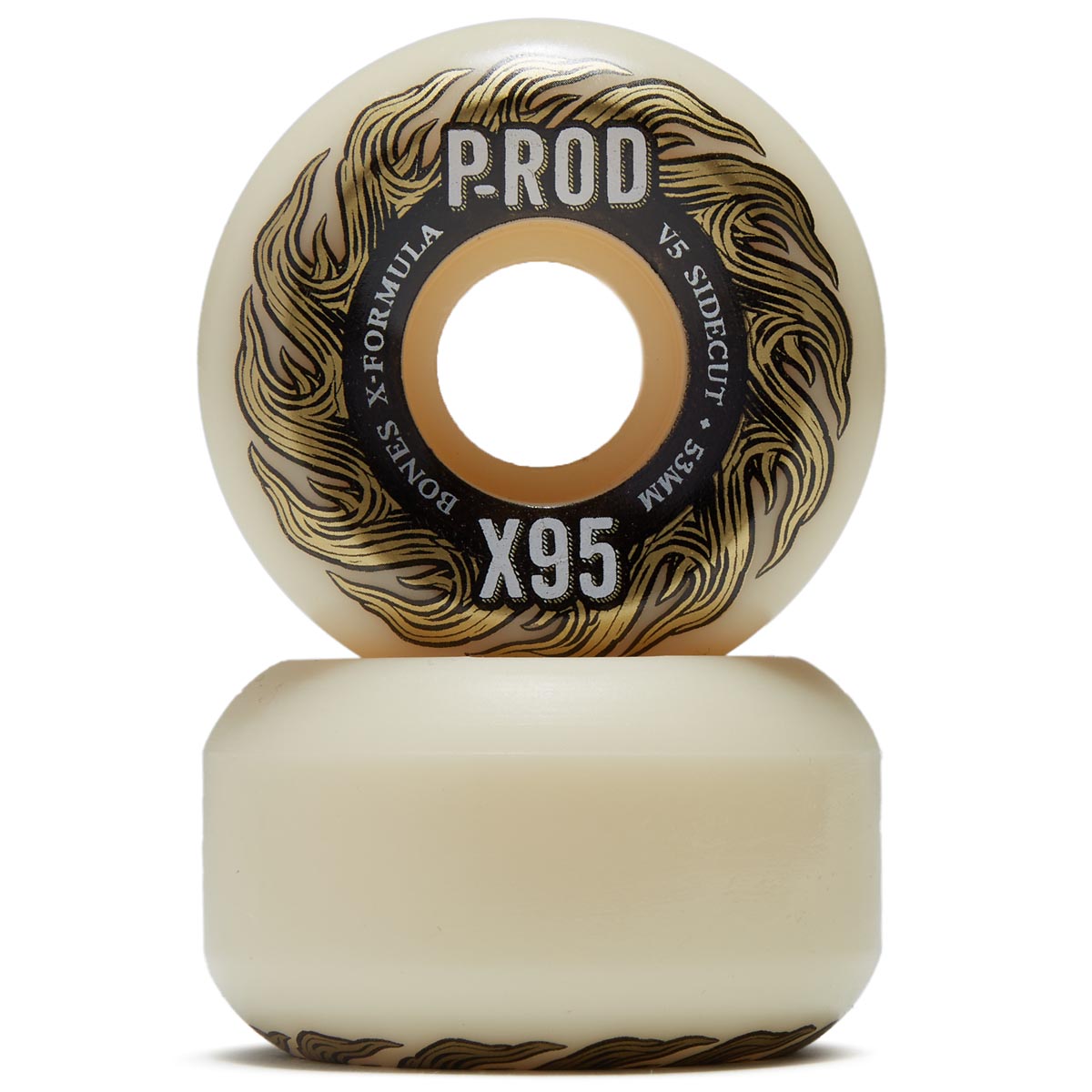 Bones X-Formula Paul Rodriguez P-Rod 95A V5 Sidecut Skateboard Wheels - 53mm image 2