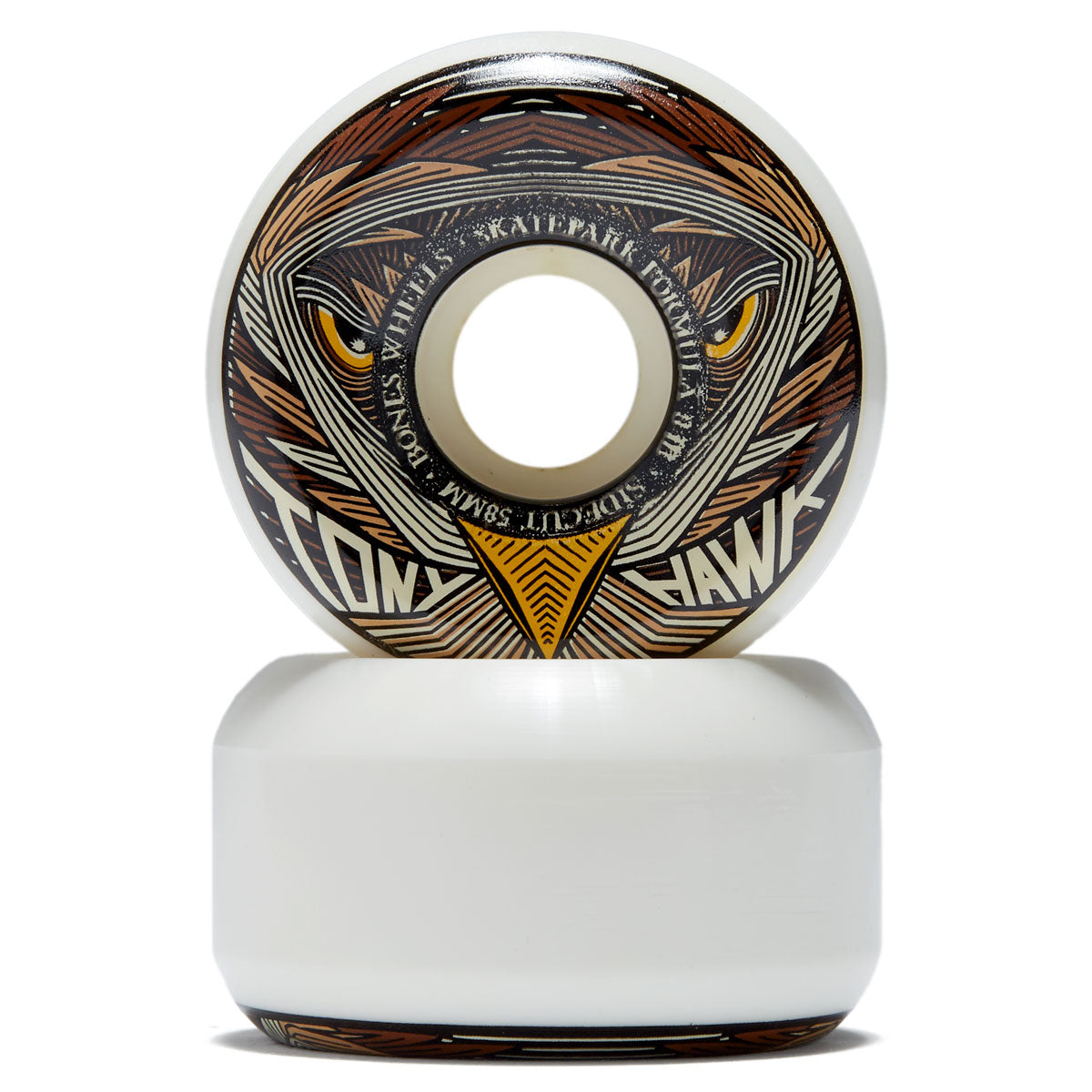Bones SPF Tony Hawk Night Hawk 84b Sidecuts Skateboard Wheels - 58mm image 2