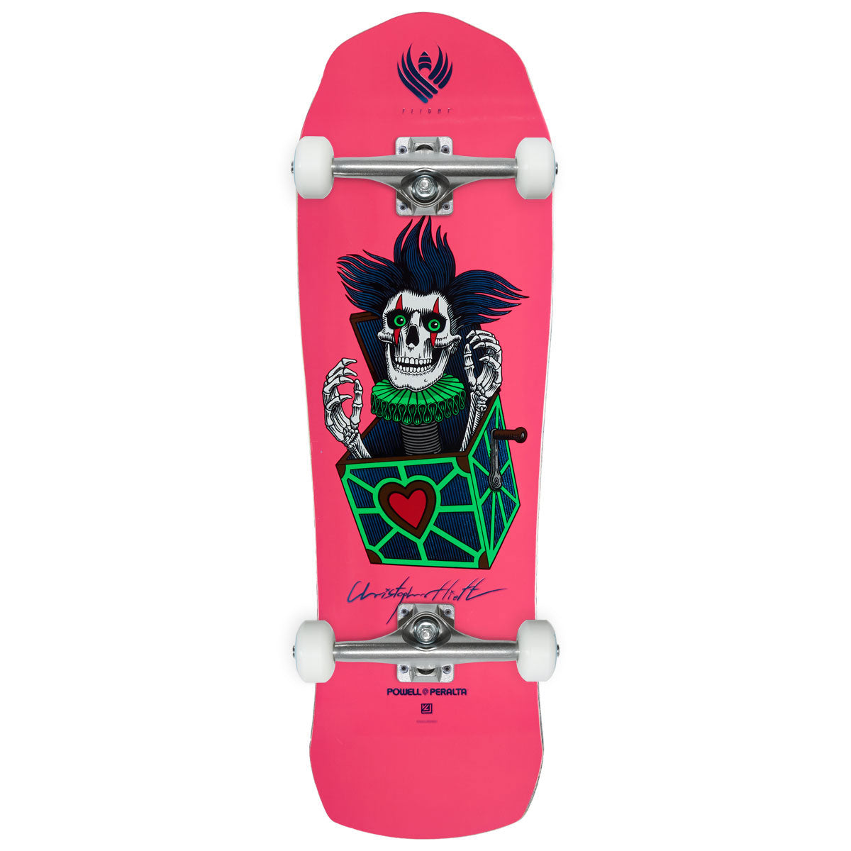 Powell-Peralta Flight Chris Hiett Skull Skateboard Complete - 9.50 