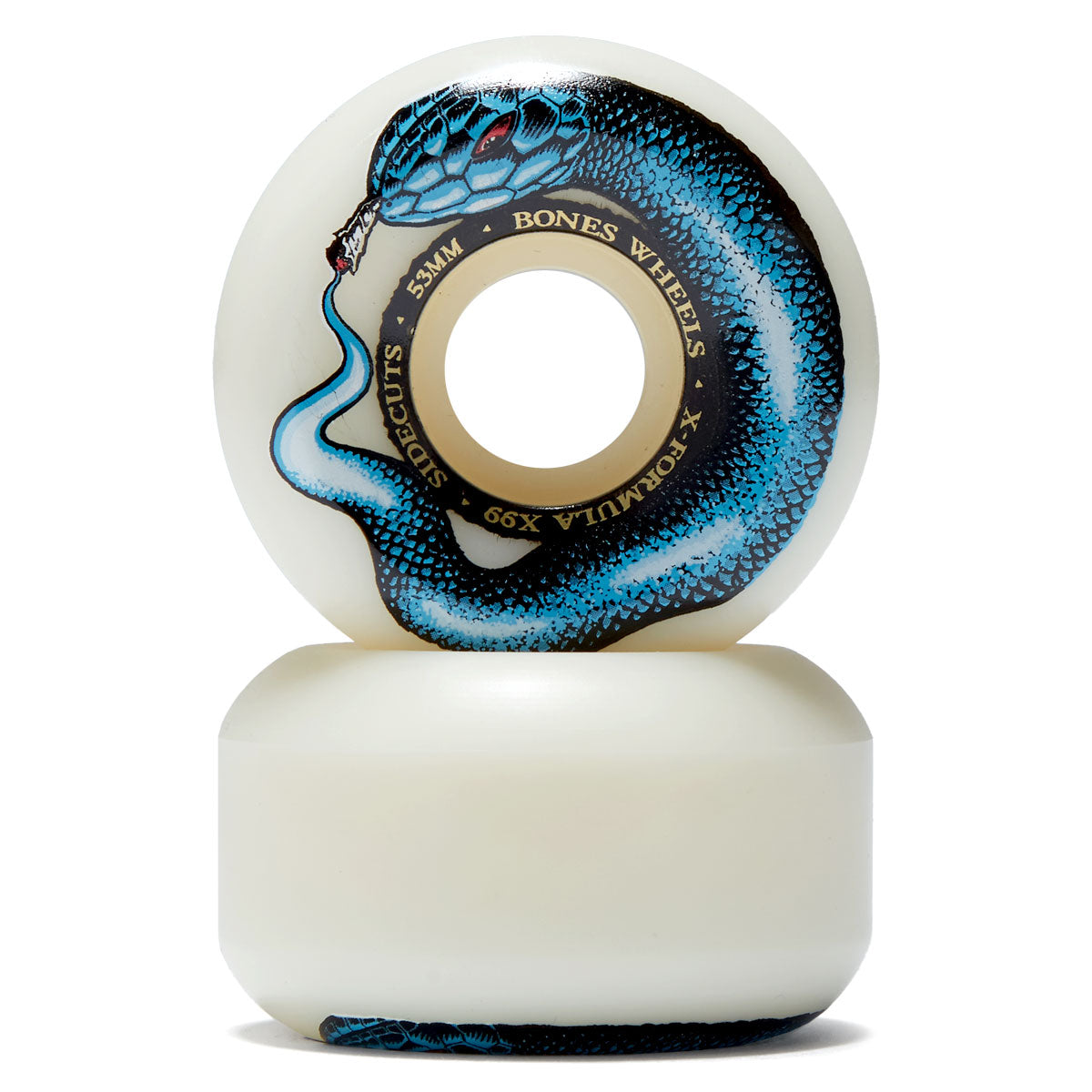 Bones X Formula Smokin Snake 99a V5 Sidecut Skateboard Wheels - 53mm image 2
