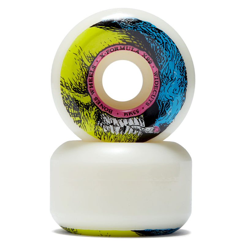 Bones X Formula Smokin Skull 99a V6 Widecut Skateboard Wheels - 53mm
