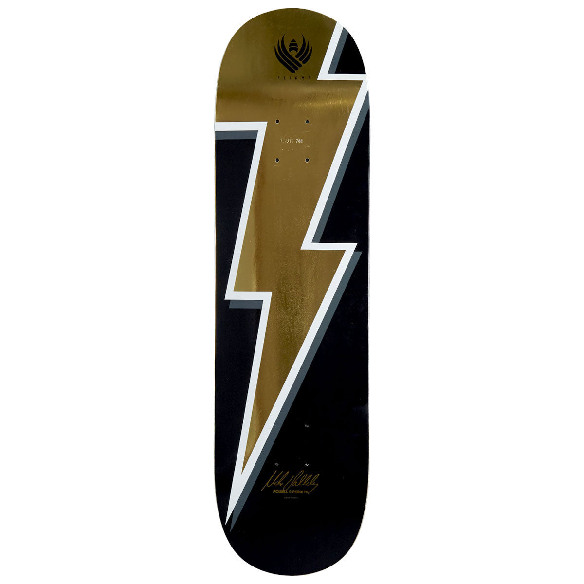 Powell-Peralta Flight Mike Vallely Lightning Bolt Skateboard Deck - Gold Foil - 8.75