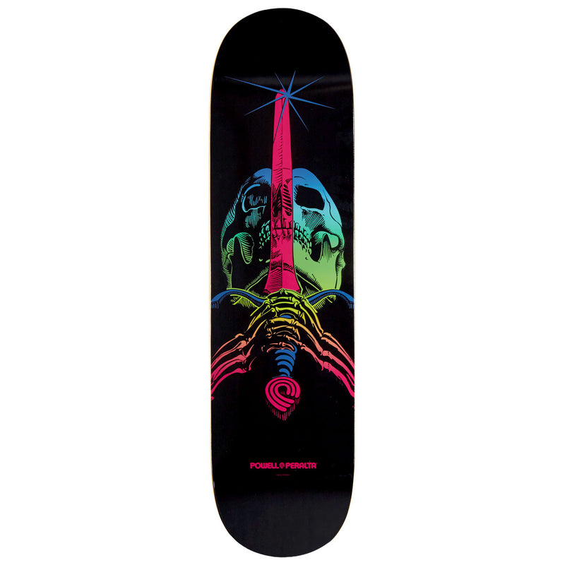 Powell-Peralta Ray Rodriguez Skull And Sword Skateboard Deck - Blue/Green Fade - 8.25