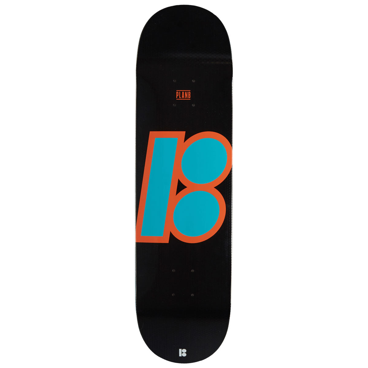 Plan B Slanted OG Skateboard Deck - Black - 8.50