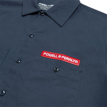Powell-Peralta Winged Ripper Work Shirt - Navy