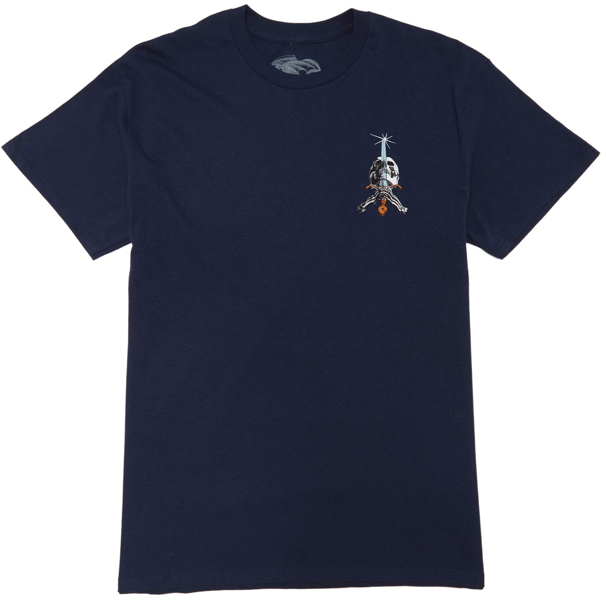 Powell-Peralta Skull And Sword T-Shirt - Navy image 2