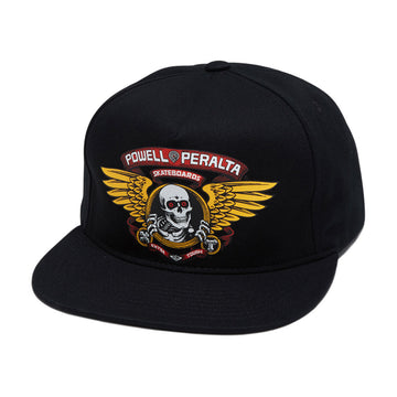 Powell-Peralta Winged Ripper Snapback Hat - Black