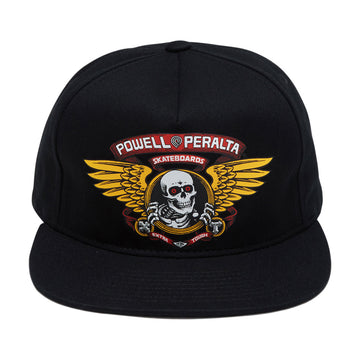 Powell-Peralta Winged Ripper Snapback Hat - Black