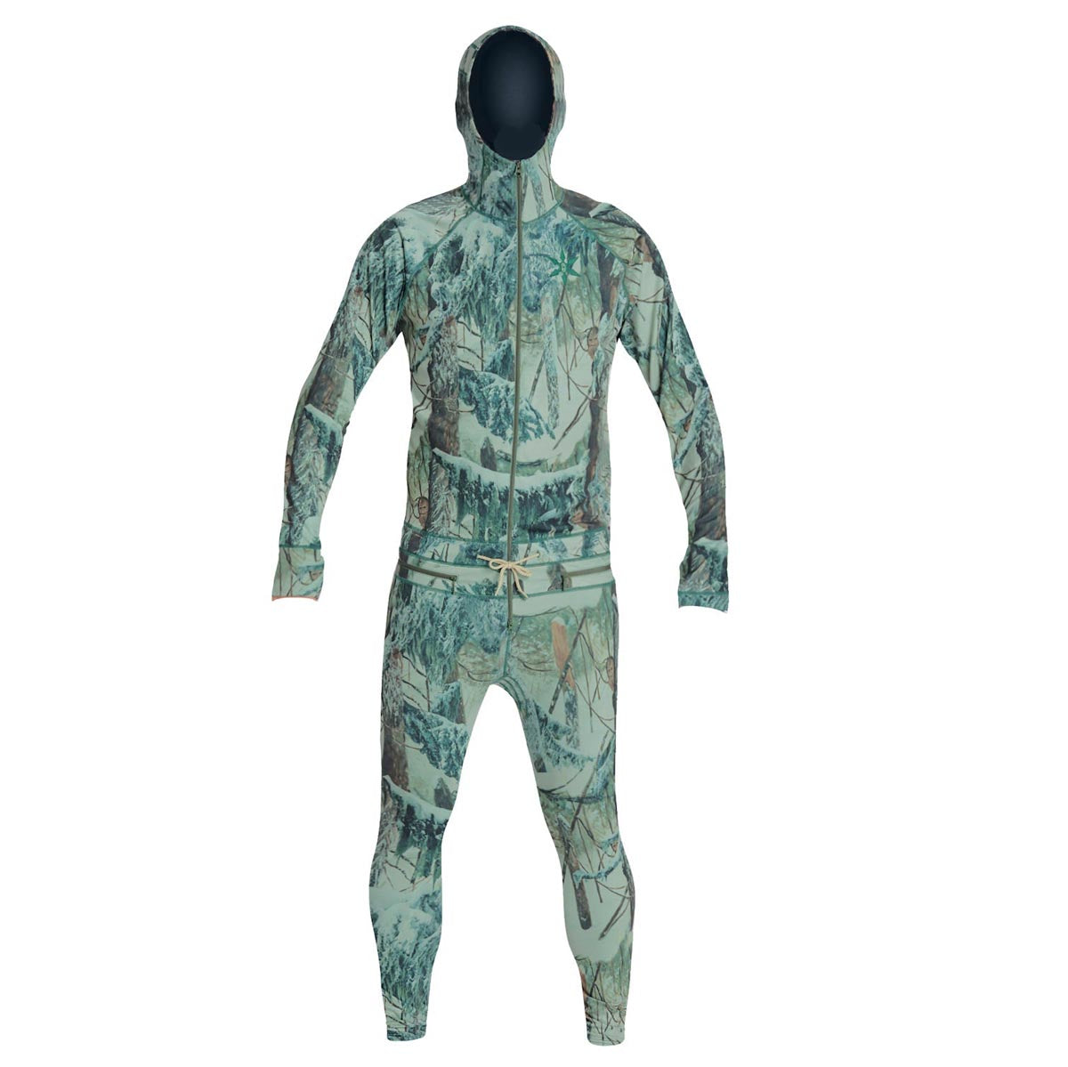 Airblaster Classic Ninja Suit 2024 Snowboard Base Layer - Green Yetiflage image 1