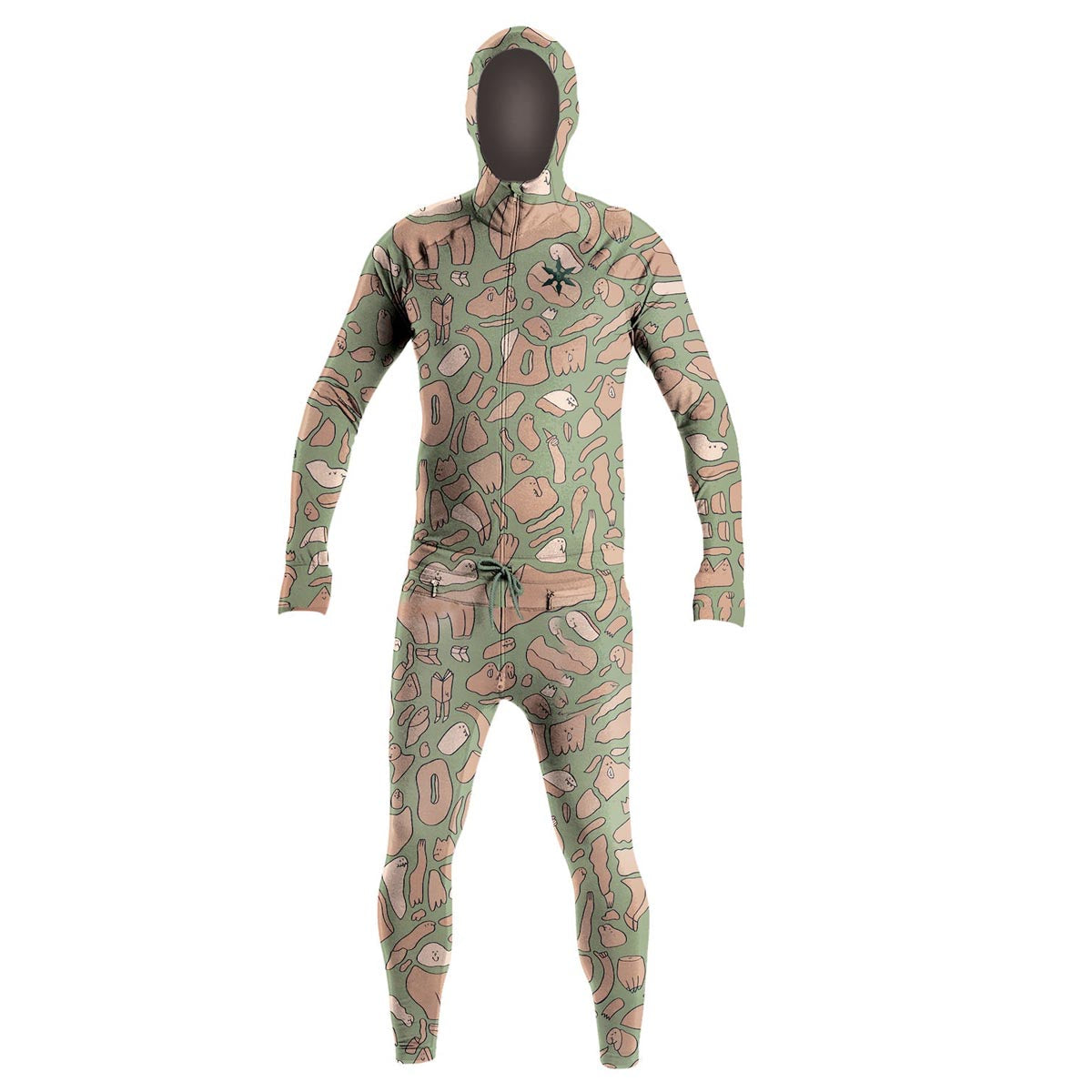 Airblaster Classic Ninja Suit 2024 Snowboard Base Layer - Bc Green Critterflage image 1