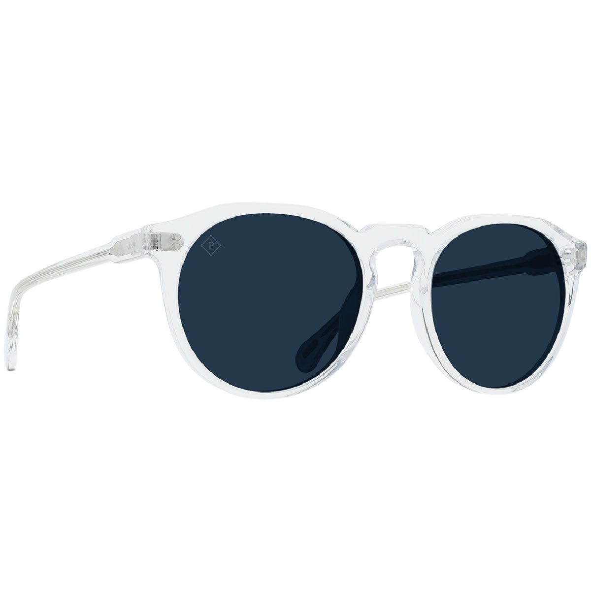 Raen Remmy 52 Sunglasses - Crystal Clear/Polarized Blue image 1