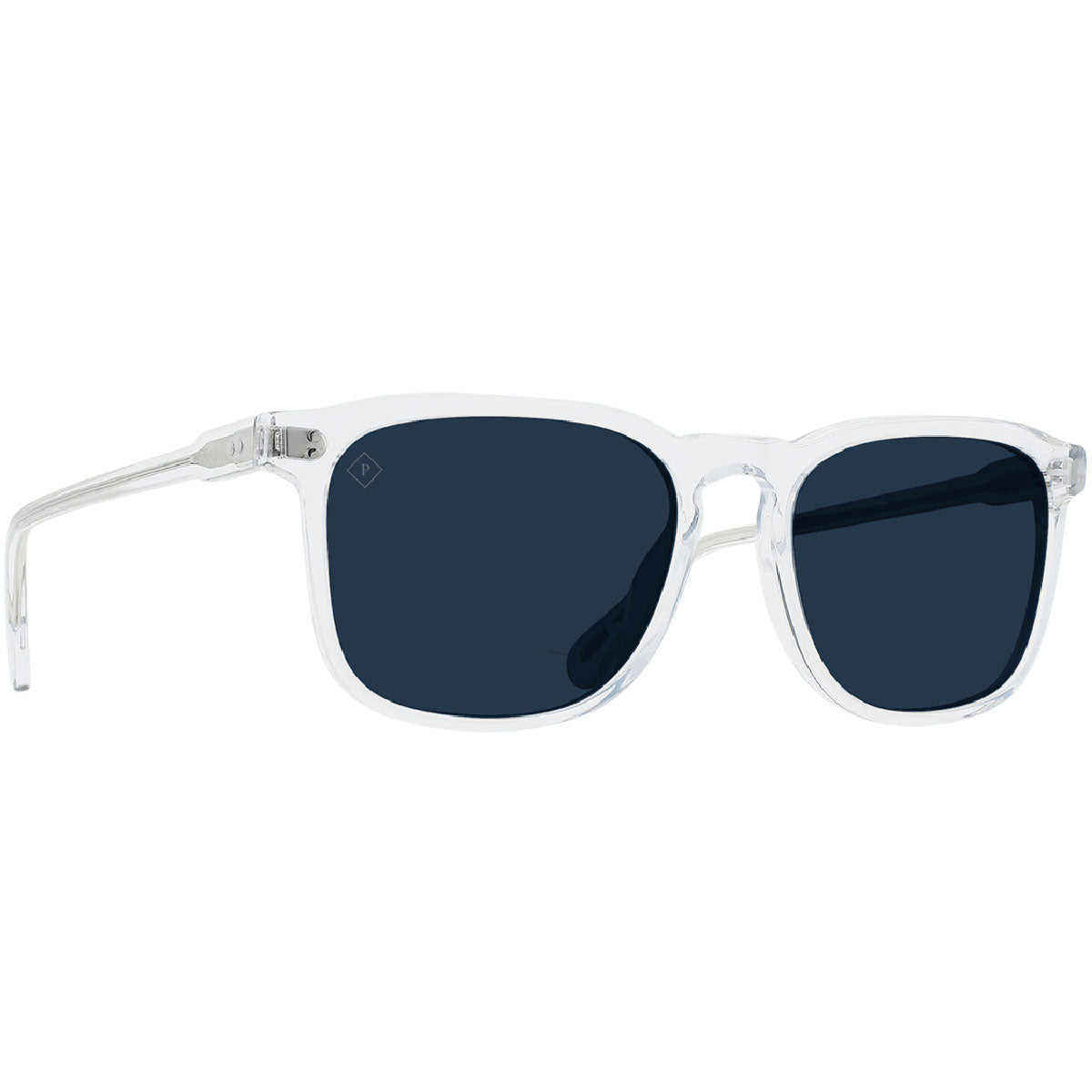 Raen Wiley 54 Sunglasses - Crystal Clear/Polarized Blue image 1