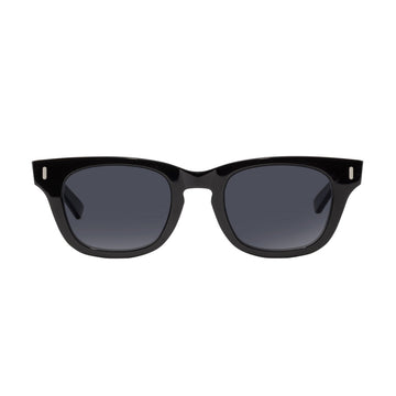Decade Earl 50s Sunglasses - Gloss Black Acetate/Grey CR39