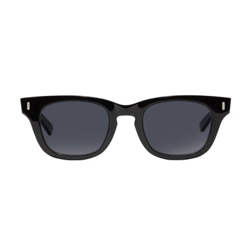 Decade Earl 50s Sunglasses - Gloss Black Acetate/Grey Tac Polarized