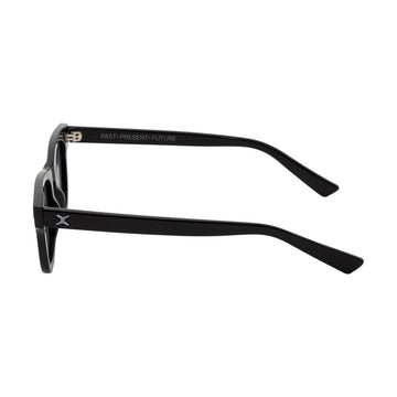 Decade Earl 50s Sunglasses - Gloss Black Acetate/Grey Tac Polarized