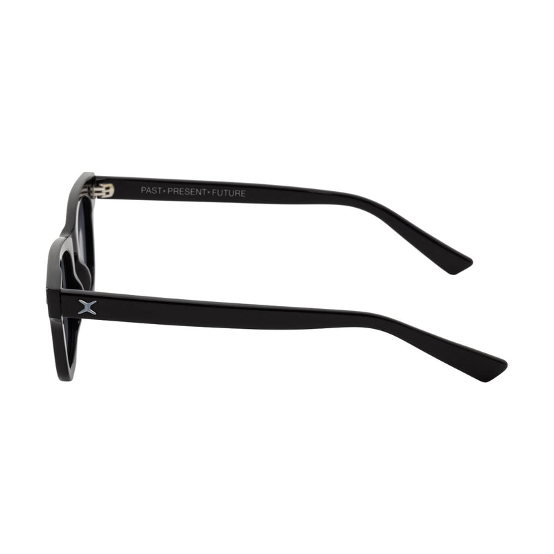 Decade Earl 50s Sunglasses - Gloss Black Acetate/Grey Tac Polarized