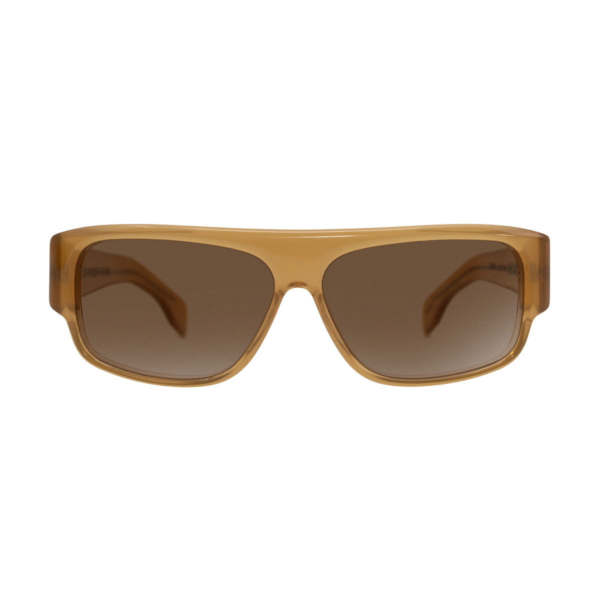 Decade Gordo 80s Sunglasses - Light Brown Acetate/Light Brown CR39