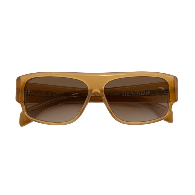 Decade Gordo 80s Sunglasses - Light Brown Acetate/Light Brown CR39